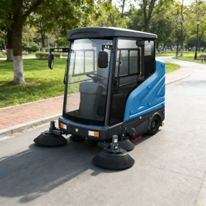 Multifunctional Battery-Operated Road Sweeper and Floor Washer with Large Dust Bin for Factories