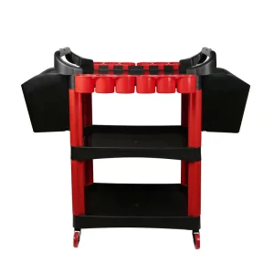 Multifunctional Beauty Tool Cart Rolling Auto Care Storage Trolley Detailing Car Wash Tool Cart T 664
