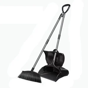 Multifunctional Broom and Dustpan Set with Extra-Long Handle for Lobby Cleaning