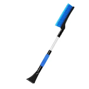 Multifunctional Car Snow Brush with Telescopic Alloy Handle Ice Scraper for Windshield and Windows
