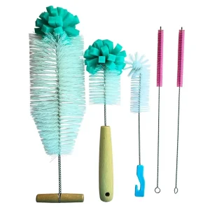 Multifunctional Cleaning Brush with Long Handle for Vases Thermos Bottles Wine Bottles Extended Cleaning