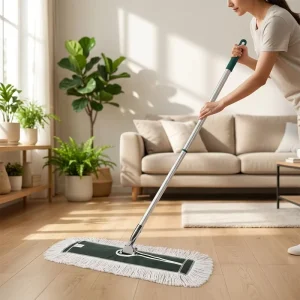 Multifunctional Color Coded Dust Mop 360 Swivel Flat Mop Washable Reusable Pad for Commercial Room Mall Floor Cleaning