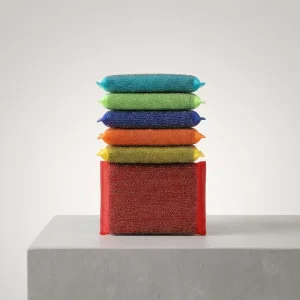 Multifunctional Dual-Sided Kitchen Cleaning Sponge and Scouring Pads