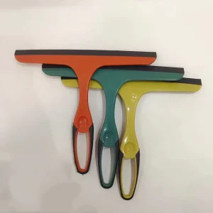 Multifunctional Green Squeegee for Shower Plastic Rubber Blade Hanging Hole Glass Door Car Windows Wiper Scrape
