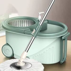 Multifunctional Household Wet and Dry Mop with Rotatable Hand-Free Washing Feature