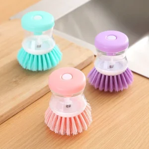 Multifunctional Kitchen Gadgets Cleaning Brush Household Wash Tools Semi Automatic Brush Bowl