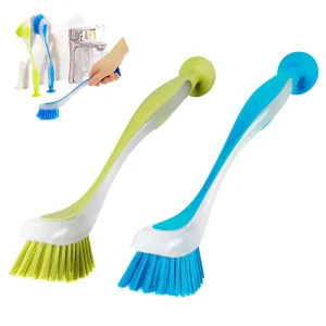 Multifunctional Long Handle Cleaning Brush with Vertical Suction Cup