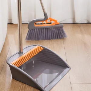 Multifunctional Magic Wiper Broom Home Supplies Portable 2 in 1 Broom and Dustpan Set for Kitchen Floor Cleaning
