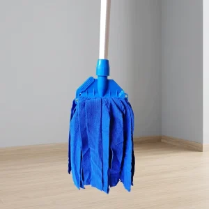 Multifunctional Microfiber Clip Mop Aluminum Rod Wet Dry Floor Cleaning and Waxing Mop Heads for Household Hotel and Office