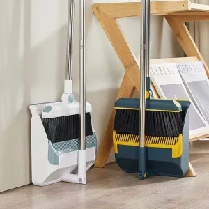 Multifunctional PP Broom and Dustpan Set with Soft Bristles and Handle for Cleaning