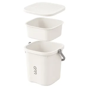 Multifunctional Plastic Laundry Bucket with Washboard Cover and Inner Basin for Clothes Washing Household Use
