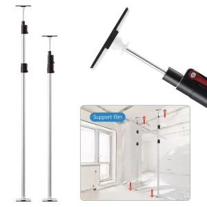 Multifunctional Rotatable Telescopic Aluminum Support Rod Eco Friendly Household Cleaning Tool for Residential Use