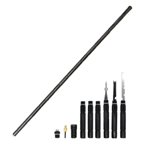 Multifunctional Self Defense Trekking Pole Outdoor Aluminum Alloy Detachable Easy Carrying Non Slip Tactical Walking Stick