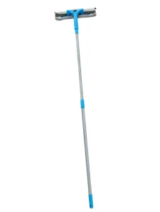 Multifunctional Window Squeegee with Detachable Microfiber and Adjustable Handle All Purpose Glass Cleaning Tool for Household Use