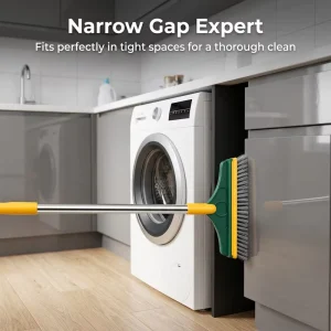 Multipurpose Bathroom Floor Scrubber V Shape Stiff Bristles for Bathroom Tile Grout Window Cleaning