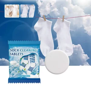 Multipurpose Clothes Detergent Tablets for Whitening Stain and Odor Removal Portable Socks Cleaner