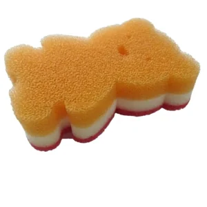 Multipurpose Dual-Sided Triple-Layer Dish Sponges Boil-Safe Odor-Resistant