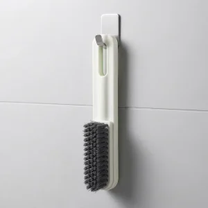Multipurpose Long Handle Plastic Crevice Cleaning Brush for Kitchen and Bathroom