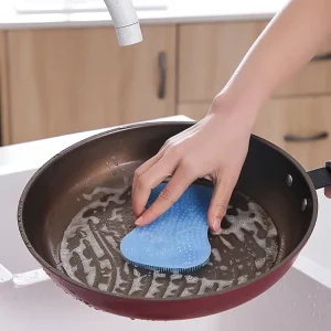 Multipurpose Silicone Sponge Dish Brush Kitchen Scrubber