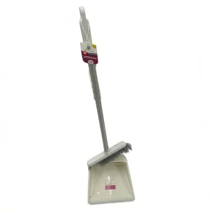 NEW Z Soft Broom and Dustpan Set for Home Hair Removal Non Stick Dustproof Soft Bristles
