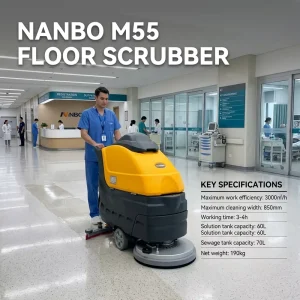 Nanbo M55 Floor Washer Cleaner Electric Cordless Scrubbing Machine Floor Scrubber Cleaning Machines