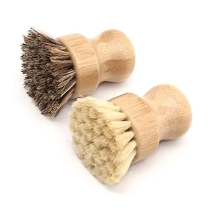 Natural Bamboo Dish Brush for Pots and Kitchen Washing