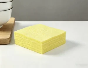 Natural Biodegradable Cellulose Sponge Cloth Reusable Scouring Pad