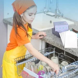 Natural Biodegradable ECO Friendly Dishwasher Detergent Sheets Liquidless Dishwashing POD Liquid Pacs Tablets