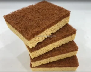Natural Biodegradable Wood Pulp Cotton Loofah Cellulose Sponge for Kitchen Cleaning