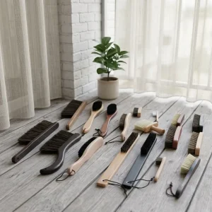 Natural Bristle Wooden Handle Household Cleaning Brushes Multi-Type Mixed Batch Factory Direct Supply