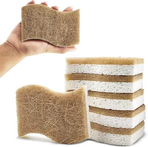 Natural Cellulose Biodegradable Wood Pulp Kitchen Dishwashing Sponge
