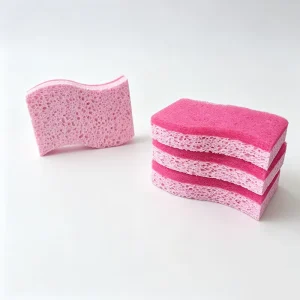 Natural Coconut Fiber Sponge Dishwashing Scouring Pad for Kitchen Cleaning