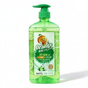 Natural Degreasing Pump Dispenser Dishwashing Liquid for Tableware Fruits Vegetables