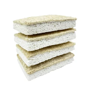 Natural Eco-Friendly Wood Pulp Loofah Dish Sponge and Scouring Pad