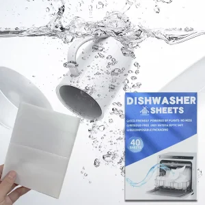 Natural Formula Eco-Friendly Disposable Solid Dishwashing Detergent Sheets