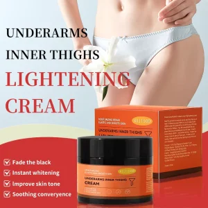 Natural Herbal Body Whitening Cream Sensitive Area Underarm Inner Thigh Lightening Bleach Moisturizer Brightening Black Removal