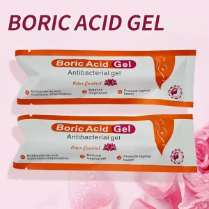 Natural Herbal Boric Acid Vaginal Gel Suppositories Moisturizer Yoni Clean Detox Estrogen Free Paraben Free for Sensitive Skin