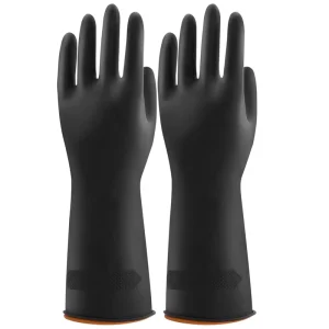 Natural Latex Chemical-Resistant Anti-Slip Gloves for Kitchen Cleaning