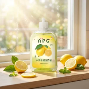 Natural Lemon Scent Liquid Detergent Non Irritating Dishwashing Liquid for Household Supermarket