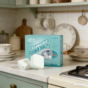 Natural Limescale Remover Heavy Duty Cleaning Descaler Cleaner Plastic-Free Dishwasher Cleaner Tablets