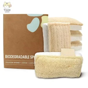 Natural Loofah Cleaning Easy Wash Wood Pulp Cotton Dishwashing Cloth Kitchen Sponge Scouring Pad Scrub Not Prone to Oil