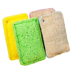 Natural Loofah Dish Sponge Plant-Based Scouring Pad for Kitchen