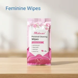 Natural Organic Feminine Care Wipes Fragrance Free Soft Disposable Intimate Hygiene Wipes for Women Daily Private Cleaning