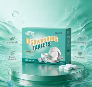 Natural Plant Based Dishwasher Detergent Tablets Powerful Stain Removal for Home Use Eco Friendly Pods
