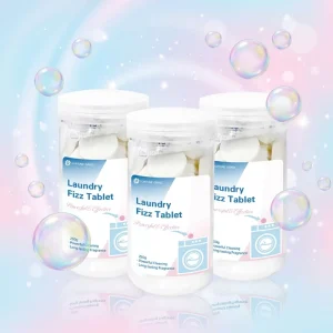 Natural Plant-Based Low-Foam Laundry Detergent Tablets with Lavender and Lemon Fragrance