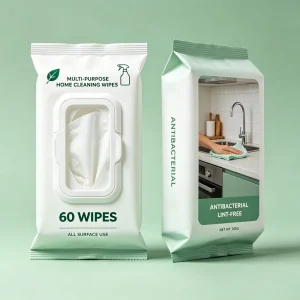 Natural Plant Based Surface Cleaning Wipes All Purpose Cleaner for Bathroom Kitchen Office Alcohol Free Disinfecting Wipes