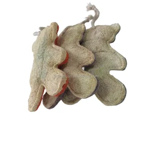 Natural Soft Luffa Pulp Square Scouring Pads for Dishwashing