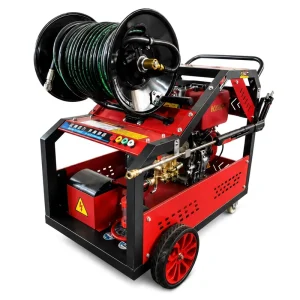 New 150Bar High Pressure Sewer Jetter Machine Drain Cleaning Pipe Unblocking Equipment Diesel 15HP Engine 30L min for Optics