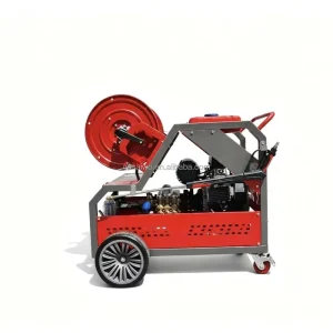 New 200Bar Cold Water Sewer Jetter Machine Drain Cleaning & Pipe Unblocking with 27HP Twin cylinder Gasoline Engine 64L min