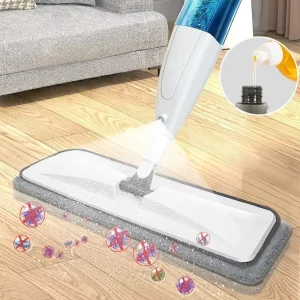 New 360 Degree Magic Automatic Microfiber Floor Mop Healthy Cleaning with Steel Pole and Water Tank Dust Flat Spray Mop Refill